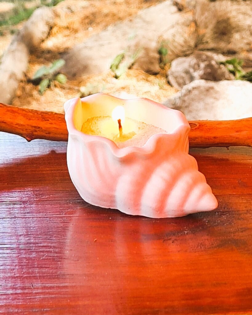 Vela en perlas Caracol