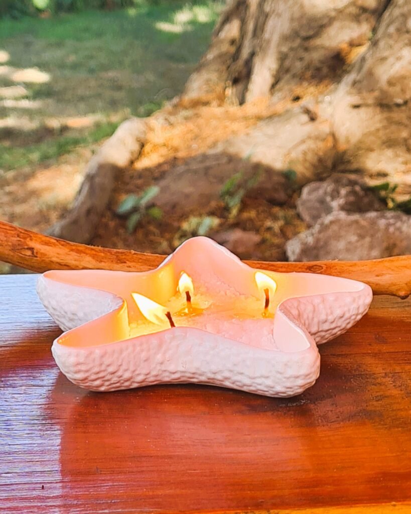Vela en perlas Estrella